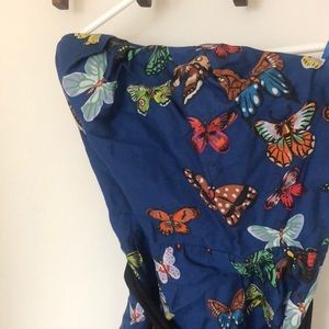 Anthropologie 0 strapless dress